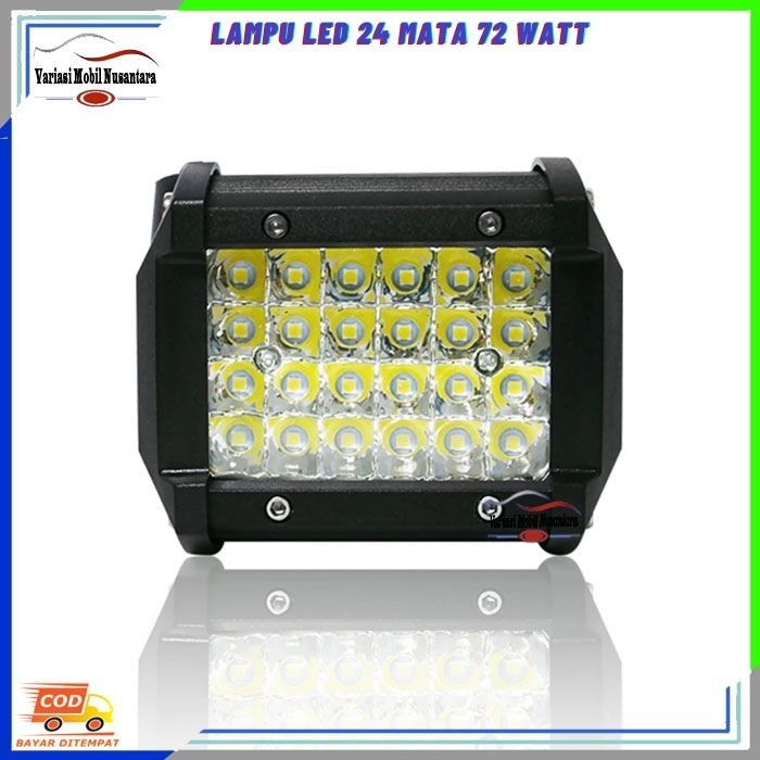 Lampu Led Sorot Depan 24 Mata Variasi Mobil Truk Truck