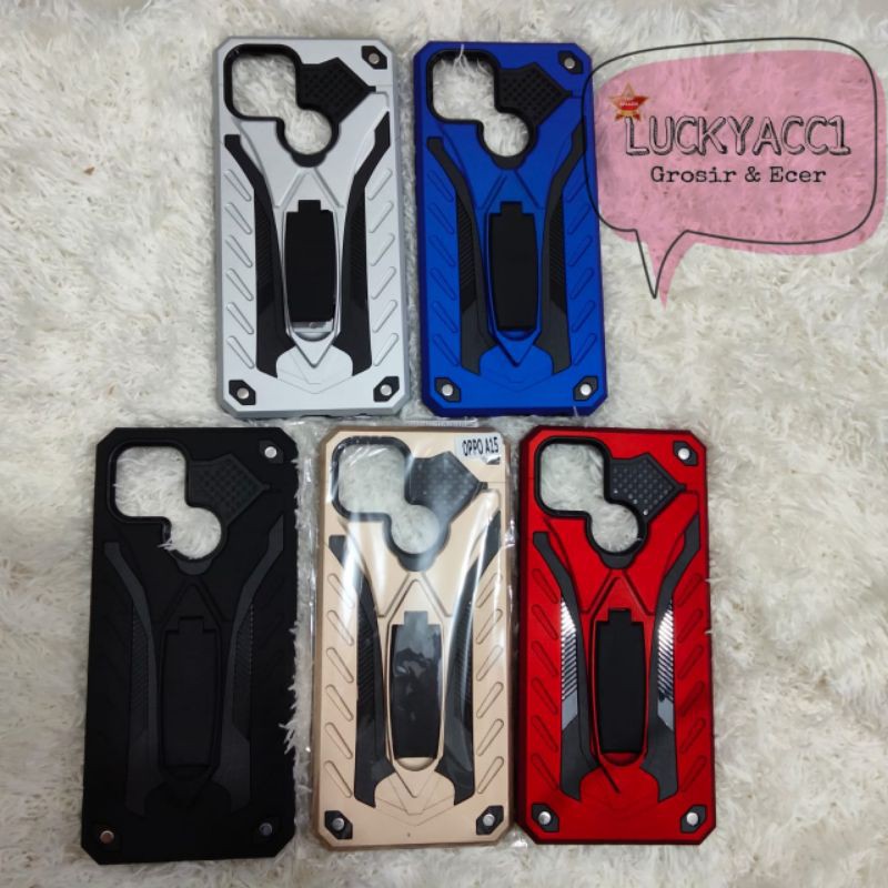 Hard case robot Phantom Oppo A15 case Transformer stand Oppo A15