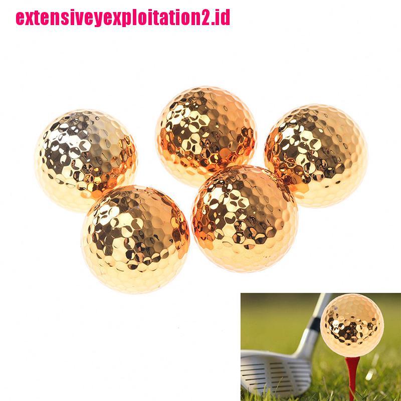 &lt; E2id &amp; &gt; 1pc Bola golf Warna Emas