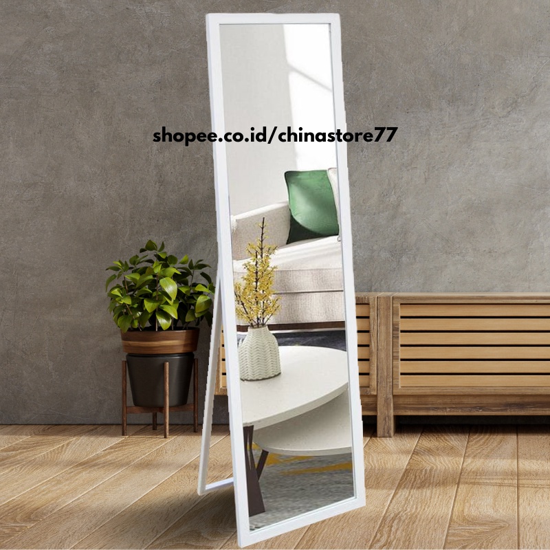 Kaca Cermin Full Body Aesthetic Cermin Standing Mirror Dinding Minimalis Rias UK.127 X 30 CM Terlaris Termurah