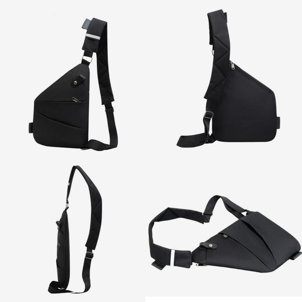 TAS SELEMPANG PRIA PREMIUM DISTRO MURAH IMPORT WAIST BAG COWOK TA824B5 CROSSBODY BAHU DADA SLINGBAG SHOULDER BATAM LAKI KEREN SIMPLE FASHION CASUAL BRANDED ANTI AIR HITAM KAELANO