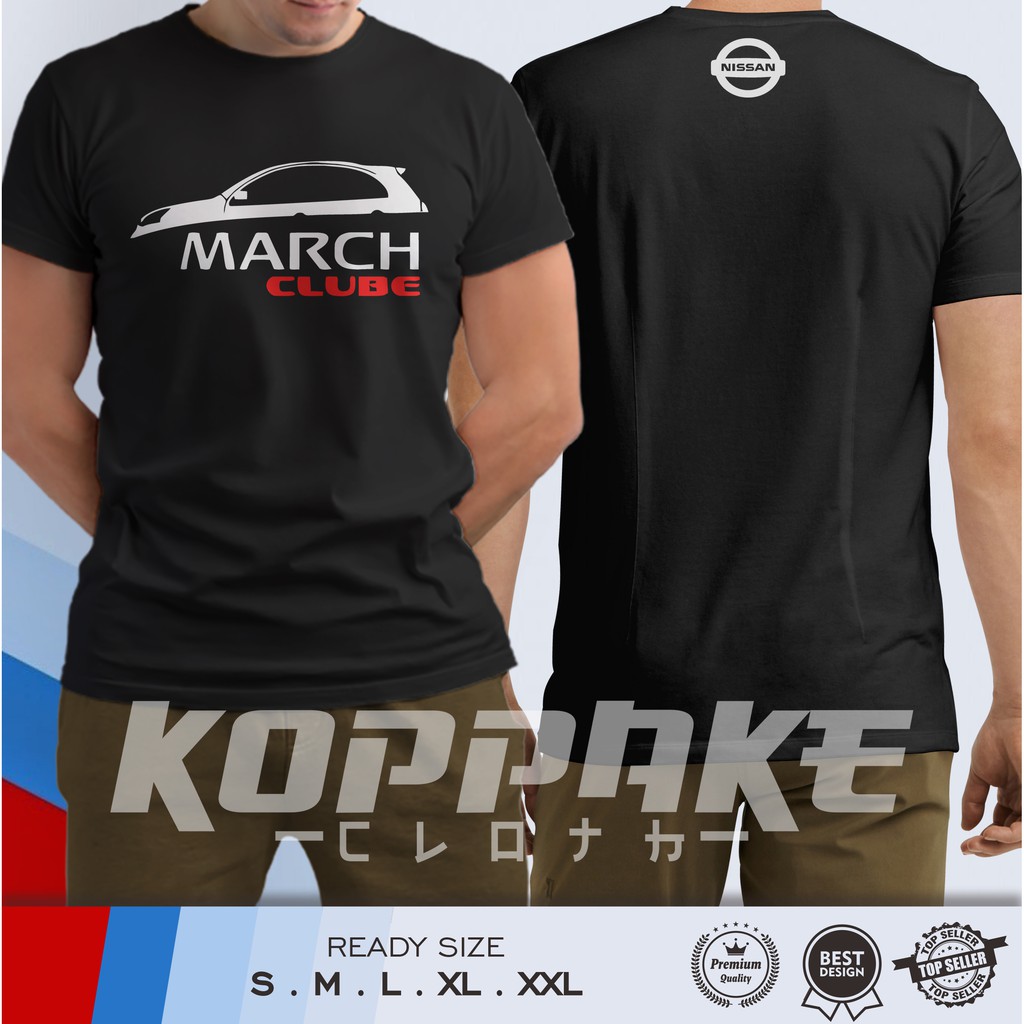 Kaos Mobil Nissan March Clube Baju Otomotif