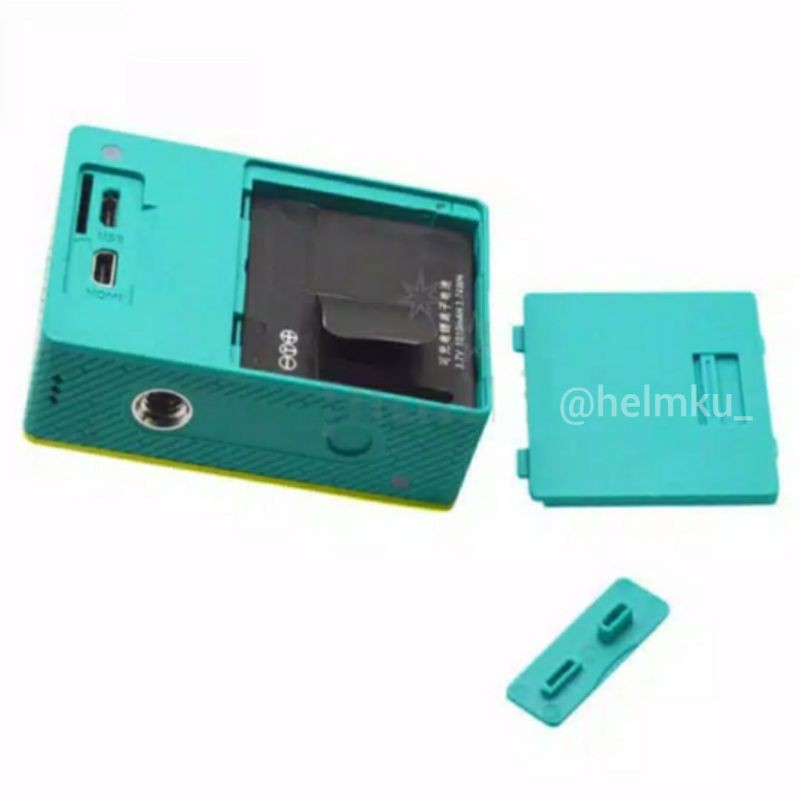 Tutup Baterai dan USB Port Xiaomi Yi Hijau Action Camera