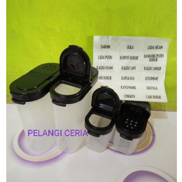 wadah bumbu garam merica spice to go urban tupperware set ( 4 pcs )