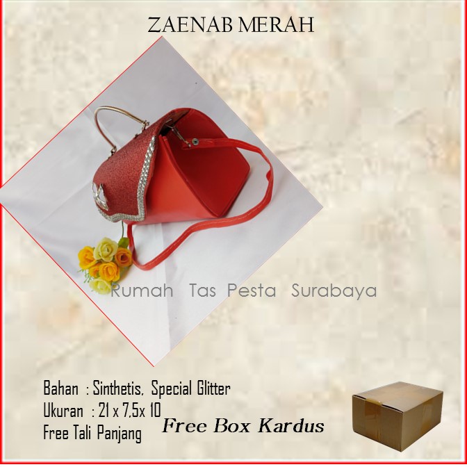 Tas Lucu,Tas Murah,Tas Mewah,ZAENAB MERAH