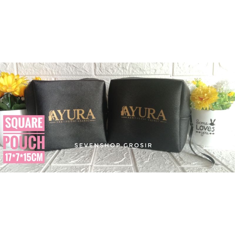 dompet kosmetik pouch kosmetik custom square pouch