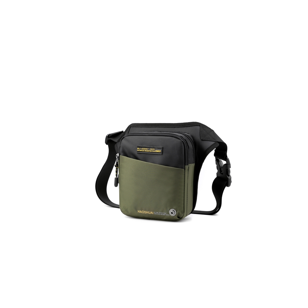 HAOSHUAI 6804 Tas Pinggang Pria Waistbag Anti Air Premium WK-SBY