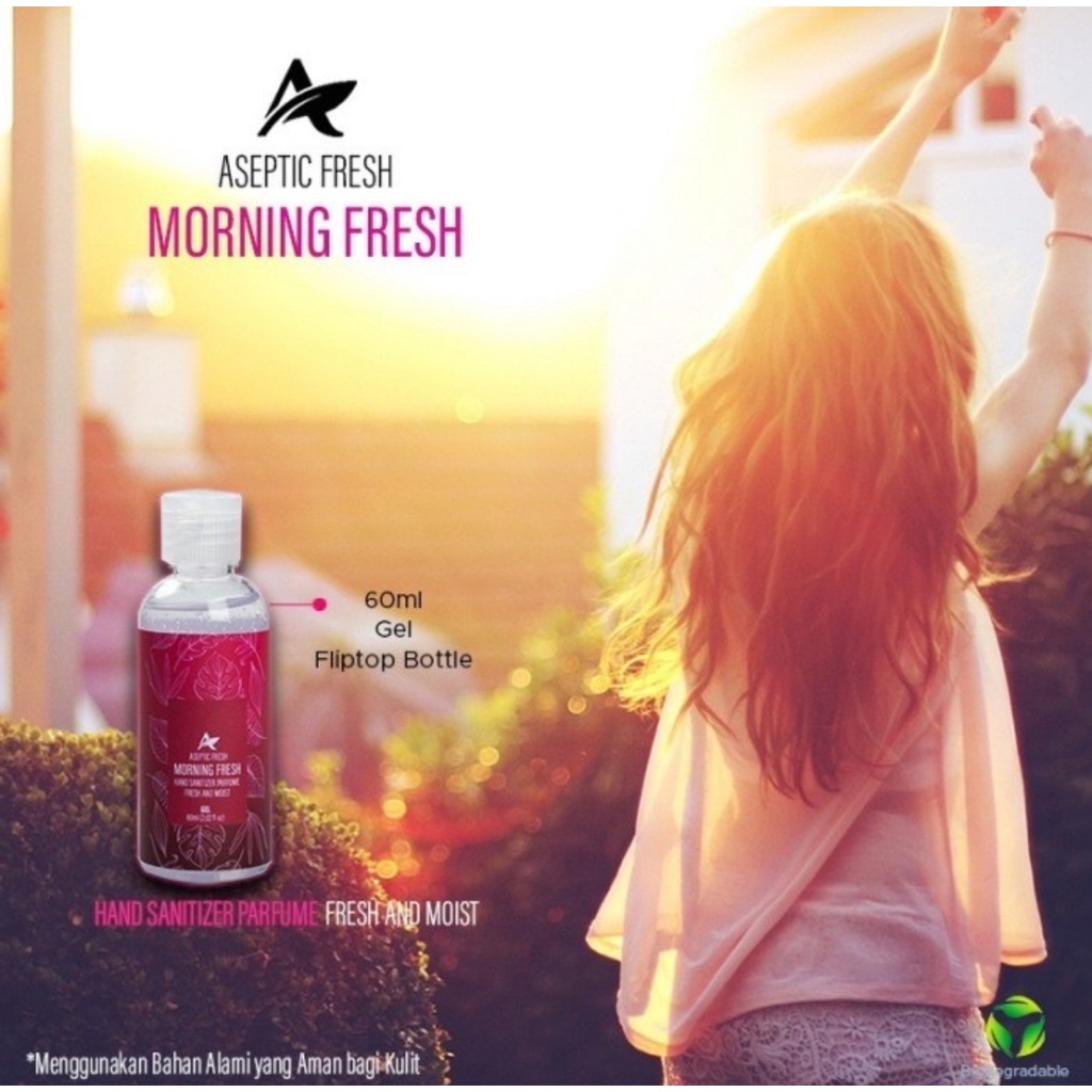 HANDSANITIZER PARFUME MORNING FRESH ASEPTIC FRESH AND MOIST