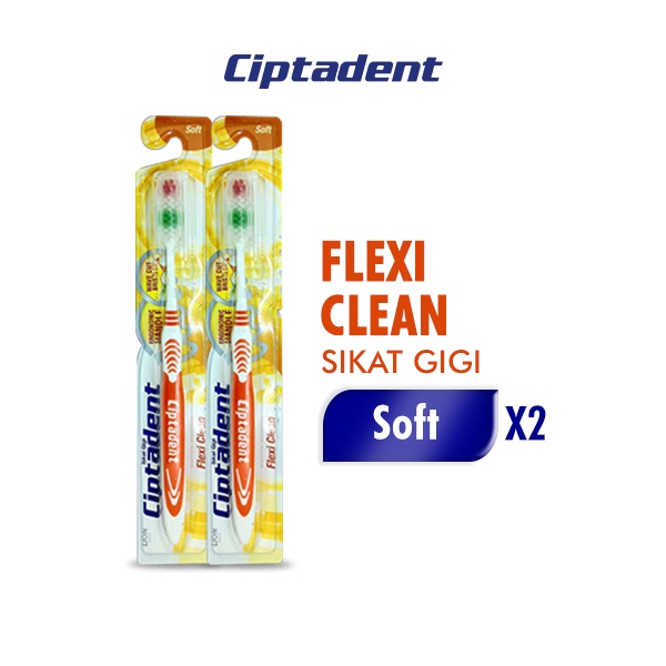 Ciptadent Sikat Gigi Flexi Clean Soft x2