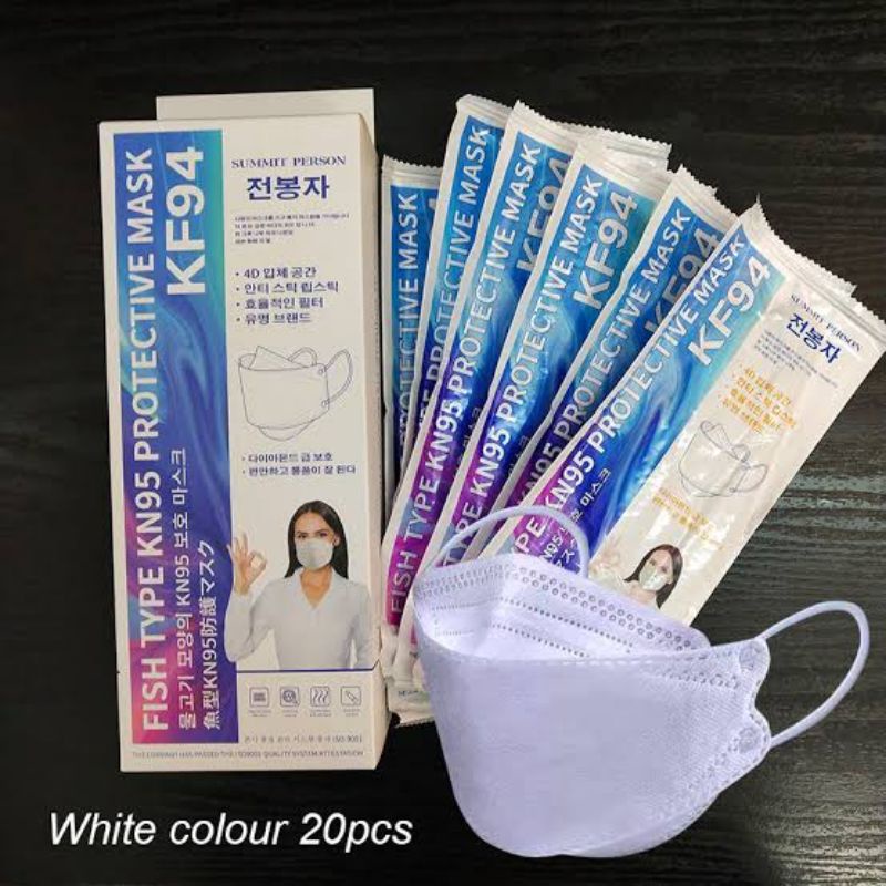Masker KF94 Korea 4 Ply 1 Box isi 20 Pcs SUMMIT PERSON Premium Quality Medis Original Korea