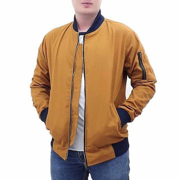 UNIX  Jaket bomber kuning gold  100% Keren