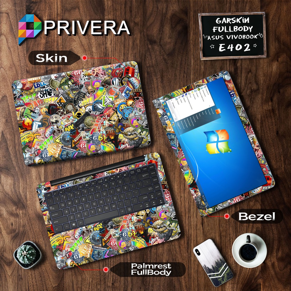 Garskin Laptop Skin Laptop Asus Vivobook E402MA-WX0021D