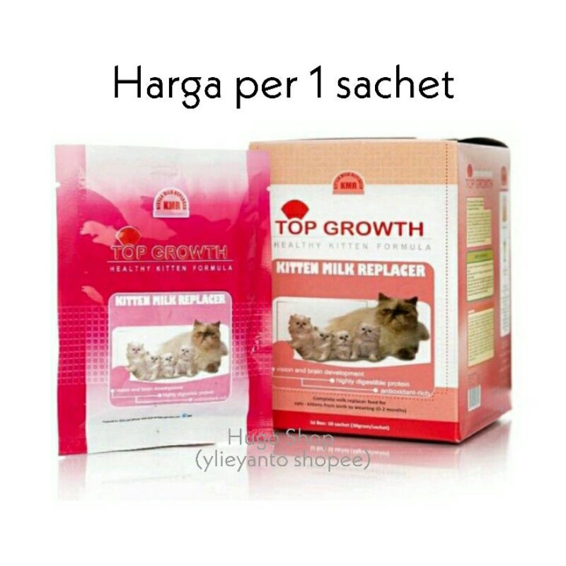 Top Growth susu kucing 30 gr / kitten baby cat milk 30gr / susu kucing