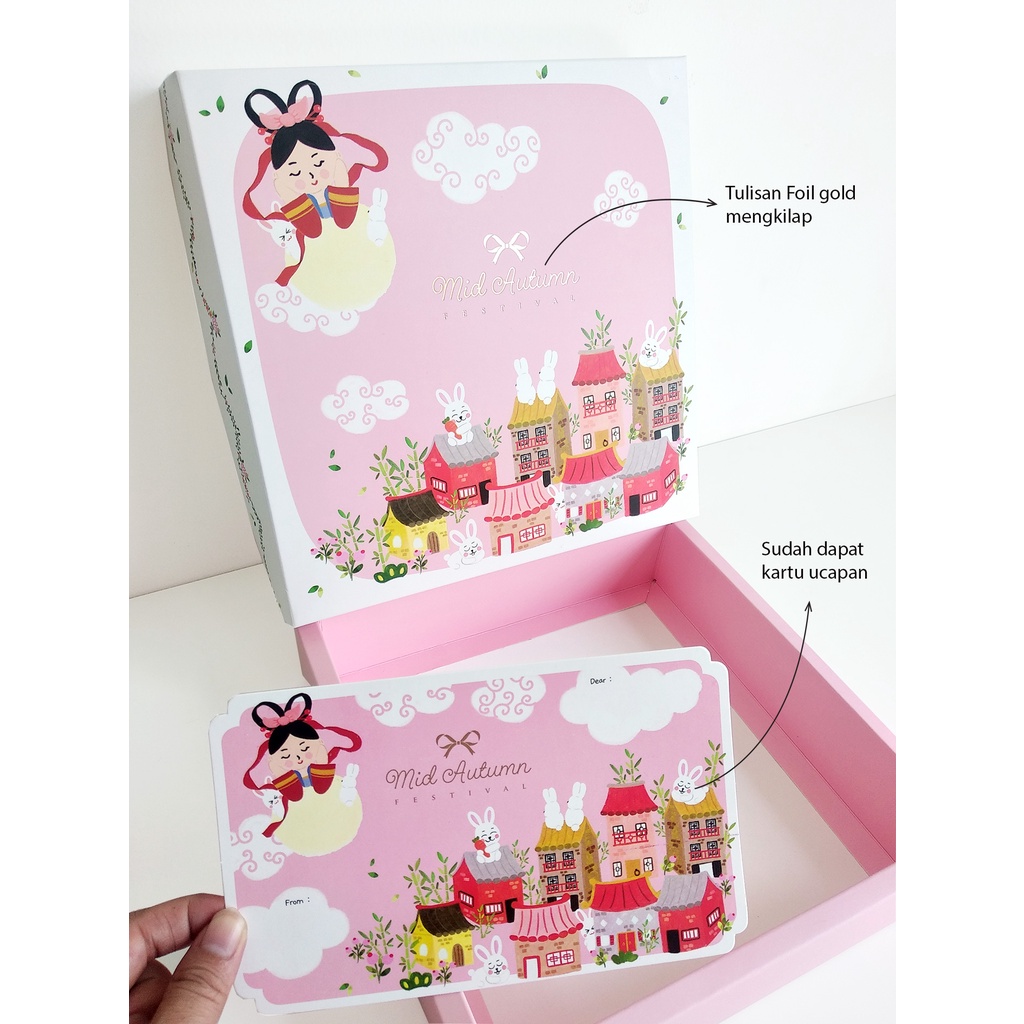 

(BEAUTY CHANG E MOONCAKE ) box kue bulan mooncake mid autumn [10 set]