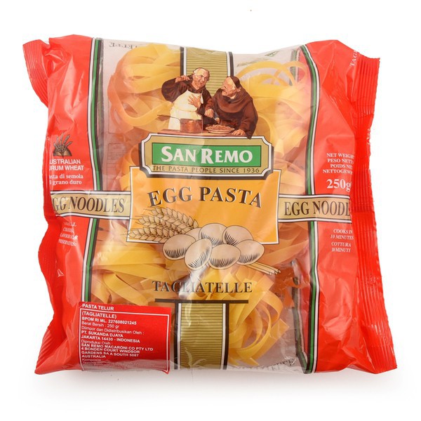 

SAN REMO EGG PASTA 250G