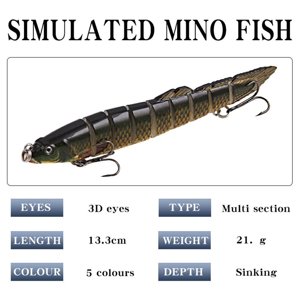 Preva Multi Jointed Lure 13.3cm 21.5g Perlengkapan Ikan Luya Aksesoris Artificial Lure