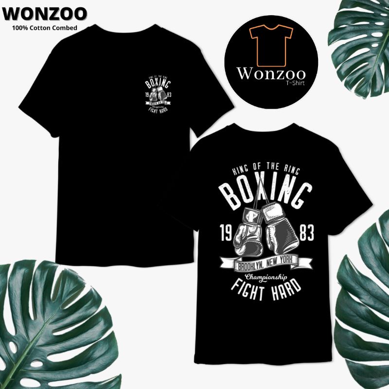 KAOS BOXING, PETINJU, FIGHTER, MUAY THAI, KICKBOXING - PREMIUM QUALITY