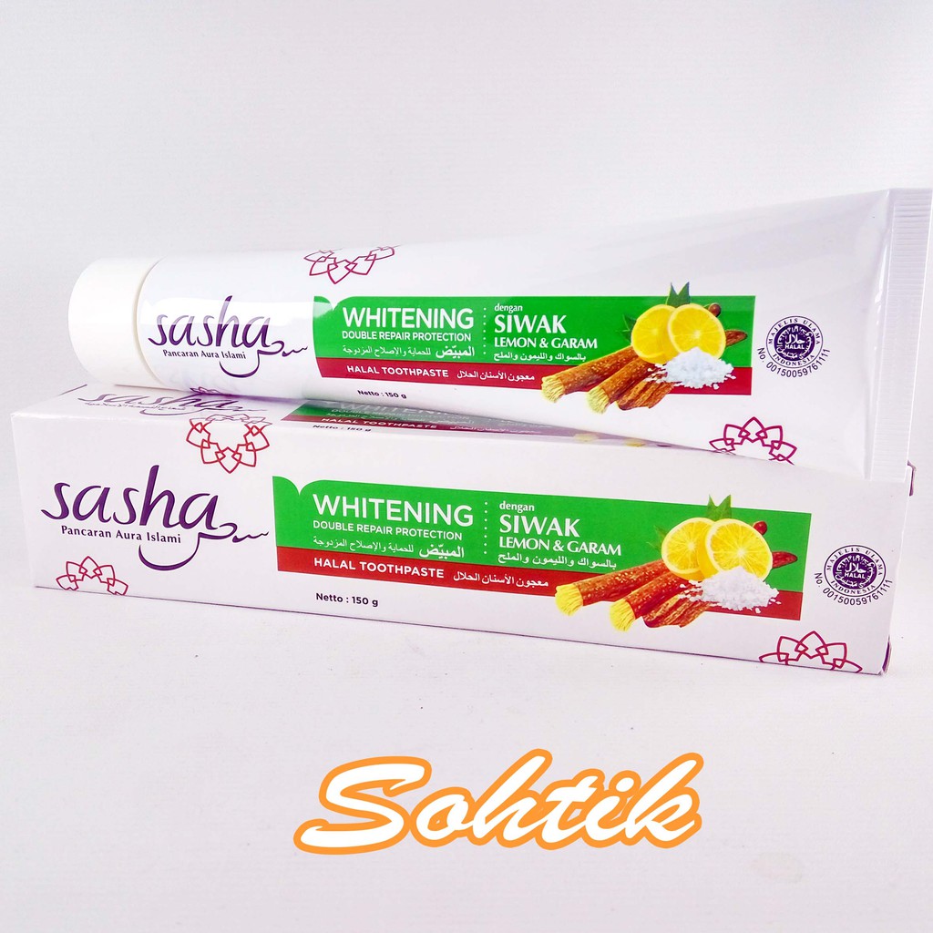 Pasta Gigi Sasha Whitening 150 Gram odol sasha siwak