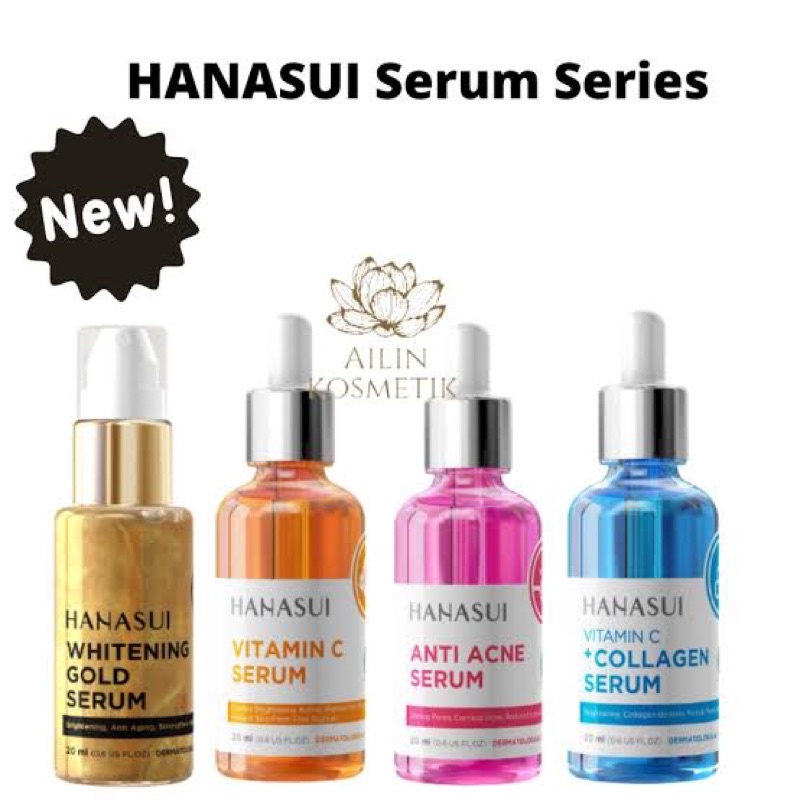 Serum HANASUI BIRU Vitamin C   Kolagen  - GOLD VIT C VIT B3 - KUNING VIT C -