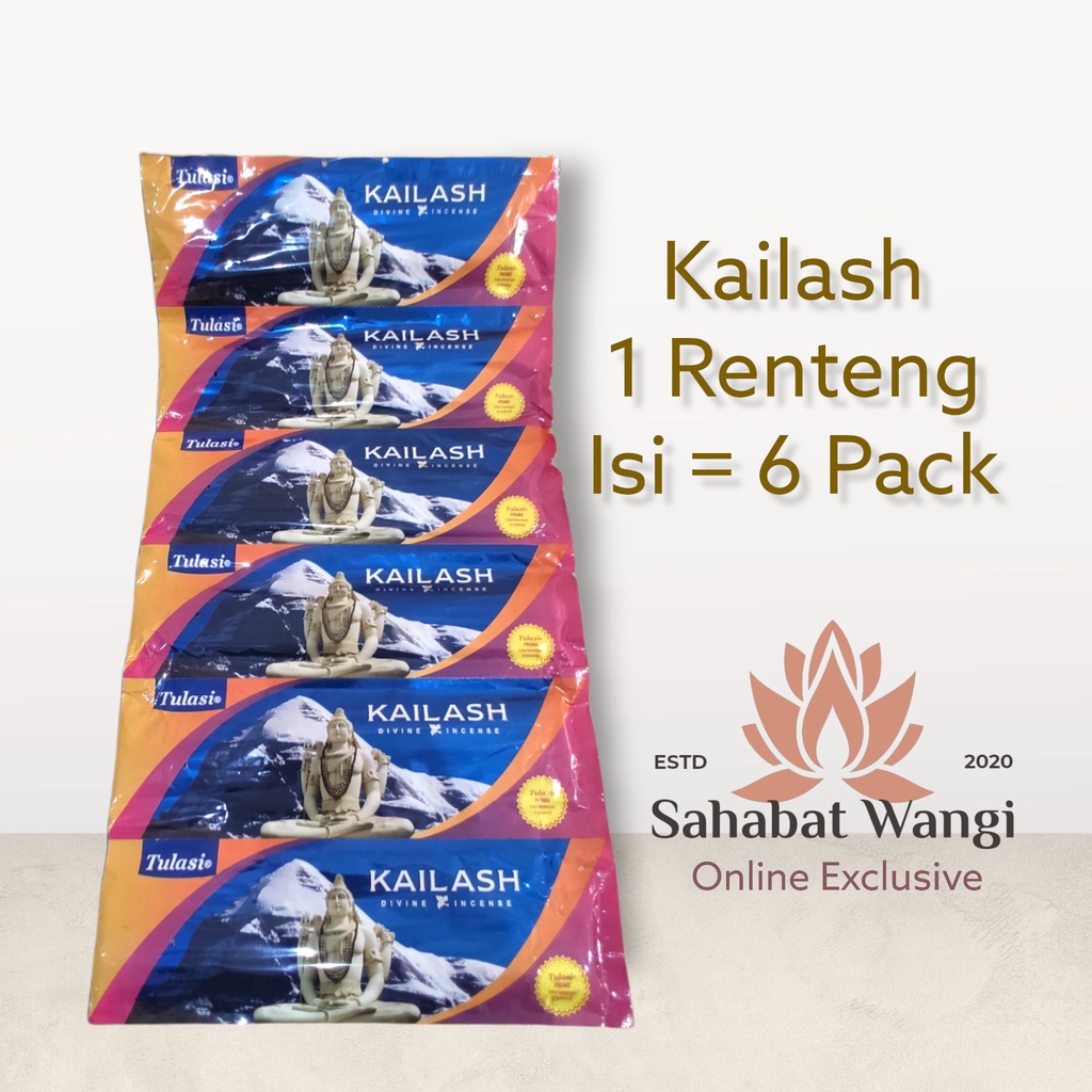 Hio Dupa India Tulasi Kailash 1 Renteng ( 6 Pack)