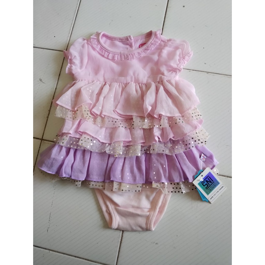 Baju Anak Perempuan Baby Ruffle Dress Blink Dress Baby