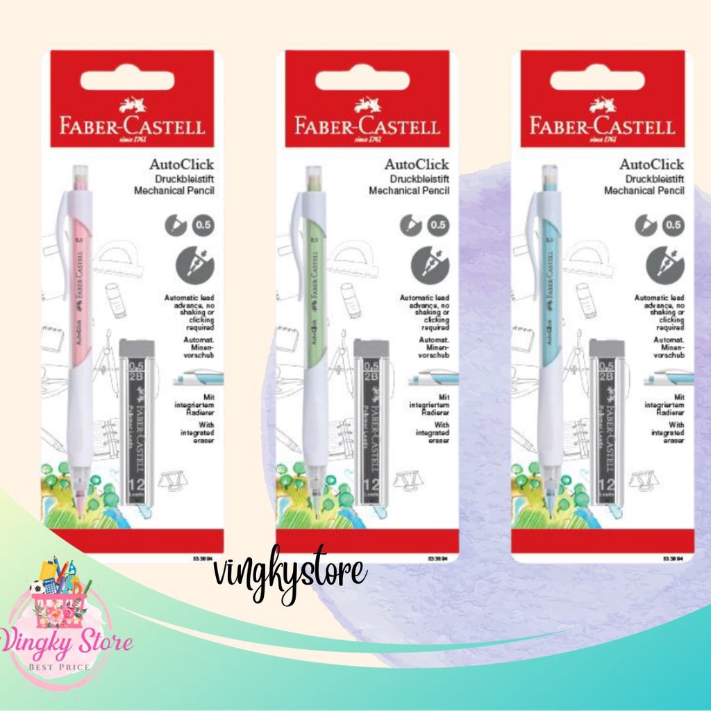 

Pensil Mekanik Autoclick 0.5 Mm + Refill Faber-Castell