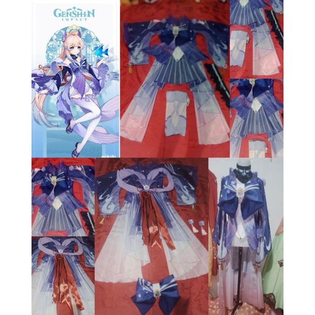 Genshin Impact Cosplay Kostum order FB/Keqing/Raiden/Kokomi/Yae/Yoimiya/Sara