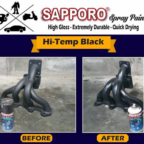 Sapporo Spray Hi Temp Colors 150 ml / Cat Spray Semprot Aerosol Terbaik