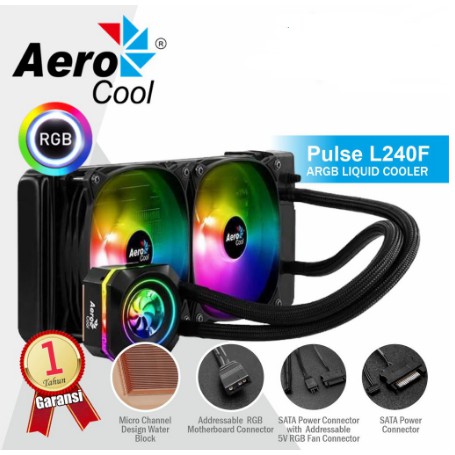 Liquid CPU Cooler AEROCOOL - PULSE L240F, Intel &amp; AMD