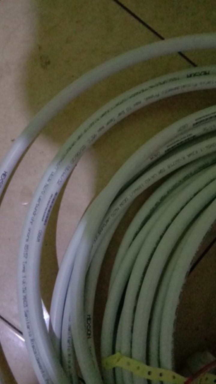 Pipa Air Dingin 1216 1/2inci 3 Lapis General Pipe 3 Layer Pipa Putih Model Rifeng Pipa Dekor Lampu