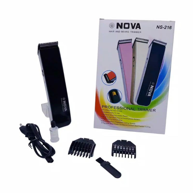 MESIN CUKUR RAMBUT KUMIS DAN JENGGOT NS216 / ALAT CUKUR NOVA PORTABLE TRIMMER NS-216 [import.acc]