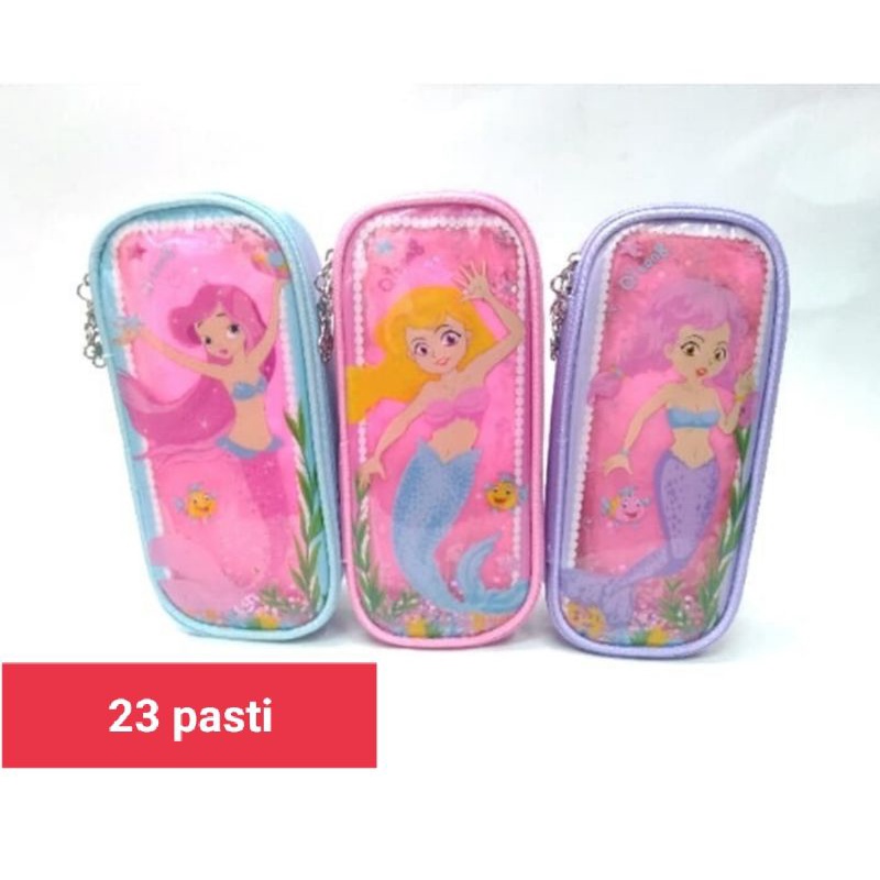 smiggle pensil case/hard top case air glitter