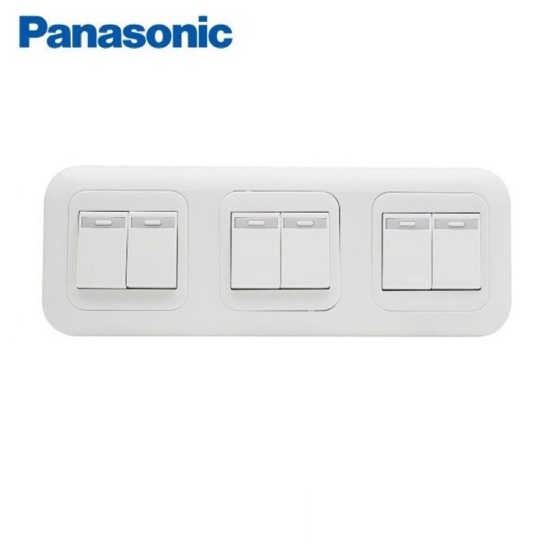 Panasonic Saklar Double 3 Gang Inbow 5531 Seri 3 Frame 6 Devices