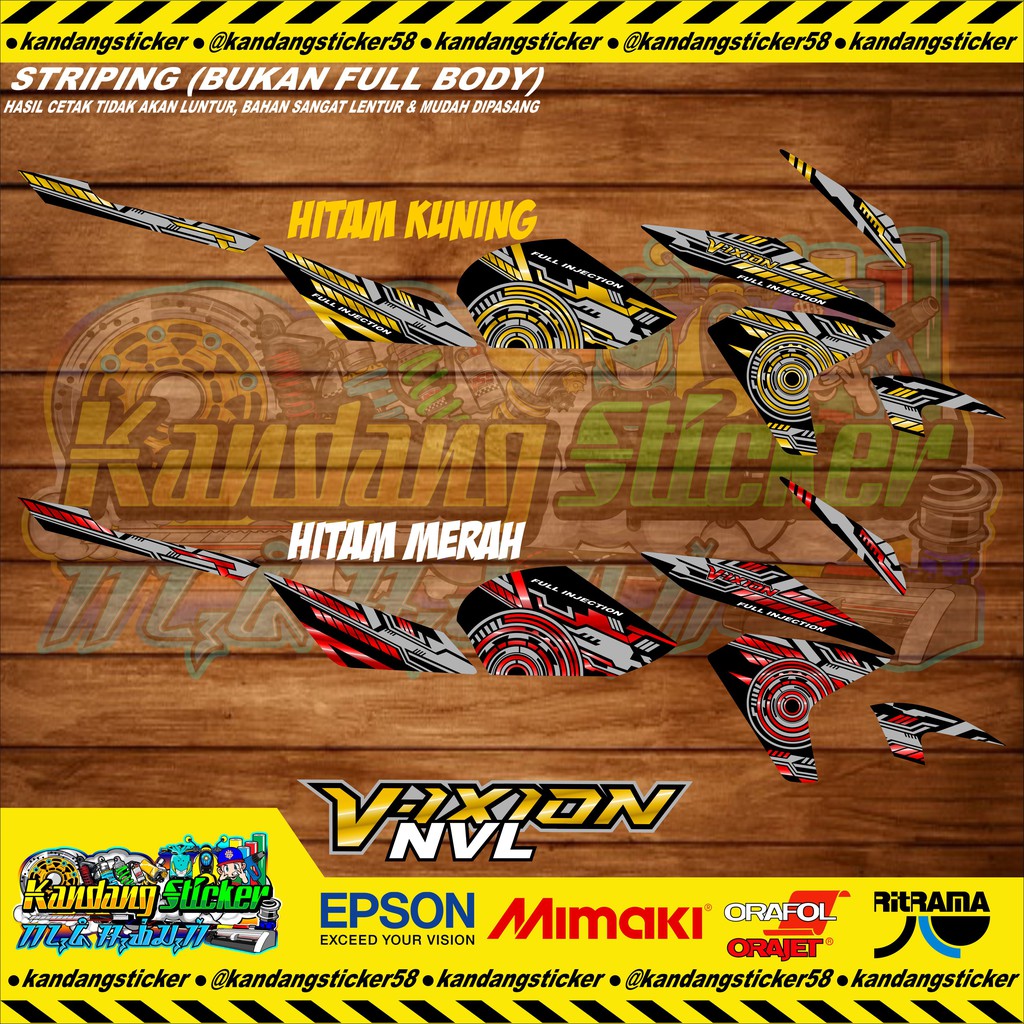 Striping Vixion 2014 NVL Custom