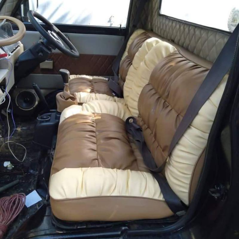 Sarung jok / Cover jok mobil pick up ( Suzuki Carry Futura ) model full sofa