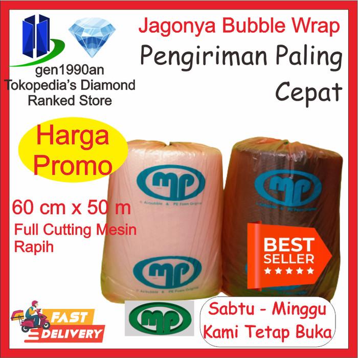 

Wraping Plastik Bubble Wrap 50 M X 60 Cm Mulia Pak Orange Tomang Jakbar