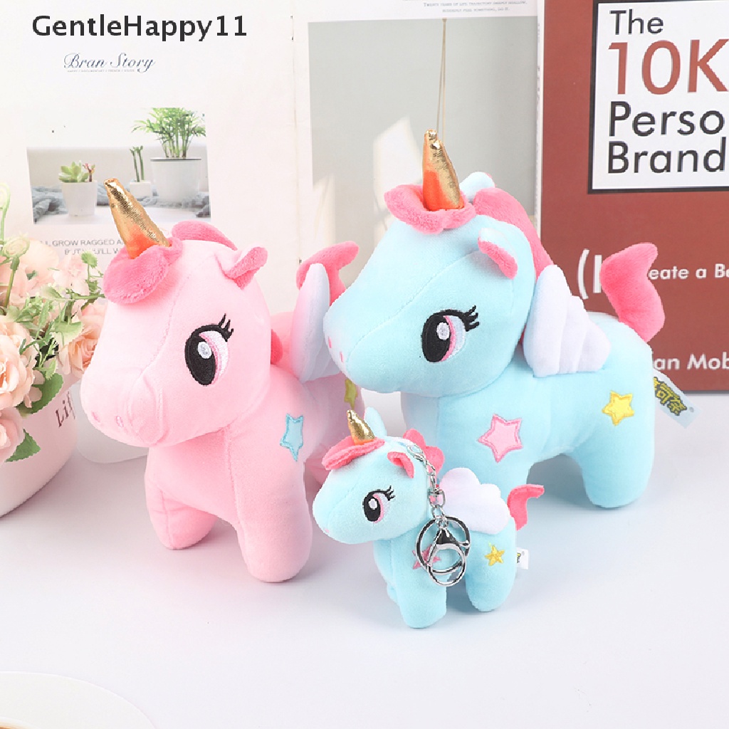 Gentlehappy Mainan Boneka Unicorn Bahan Plush Ukuran 10 / 20cm Untuk Bayi / Anak