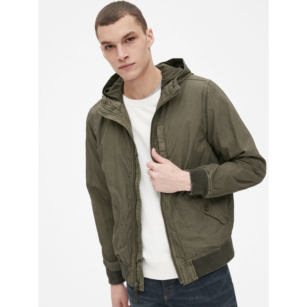 gap hooded bomber jacket