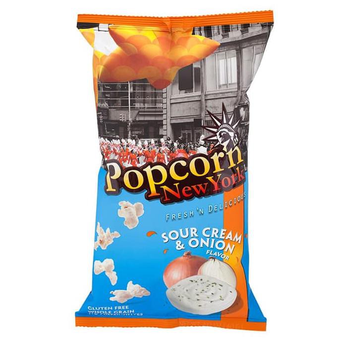 Terlaris Popcorn New York Sour Cream & Onion Flavor/ Snack Camilan Pop Corn