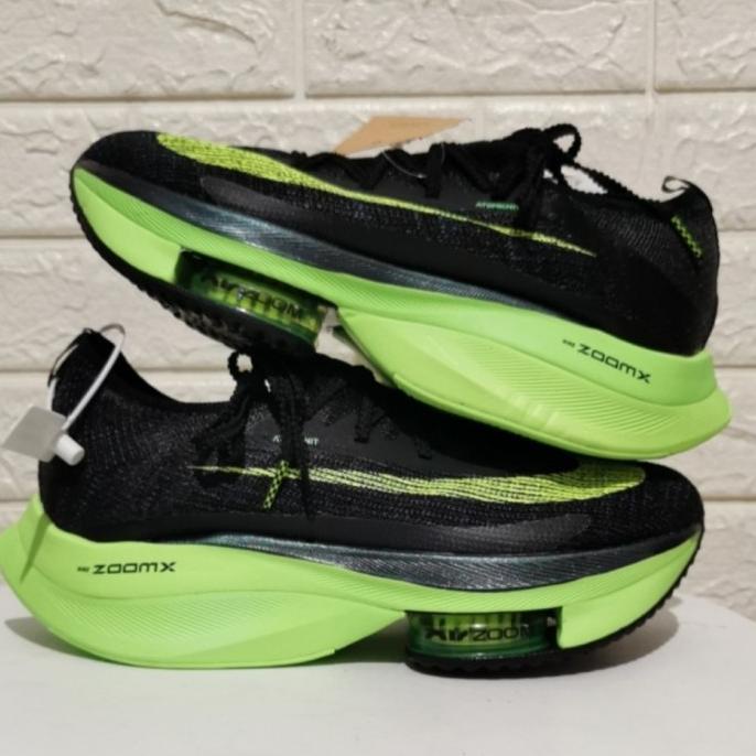 SEPATU NIKE ZOOM ALPHAFLY NEXT PERCENT BLACK GREEN PREMIUM QUALITY