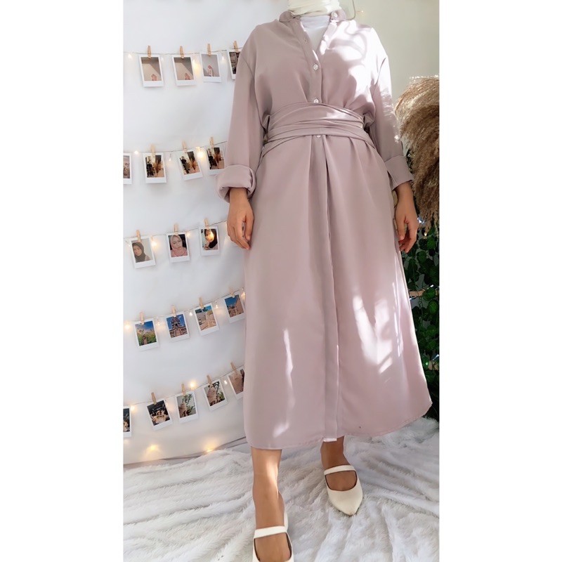 oudre tilly dress in lilac. BISA NEGO
