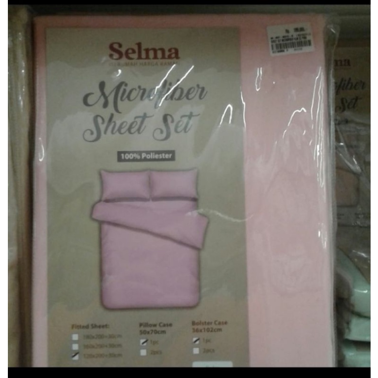 sprei polos informa pink 180x200cm sprei informa no 1