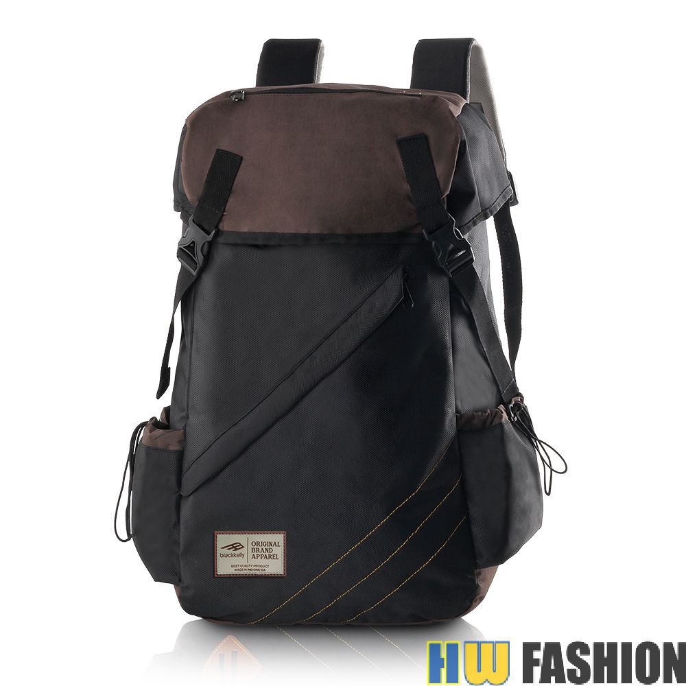 Blackkelly - BCL 409 Tas Ransel Pria HITAM COKLAT murah original cibaduyut keren