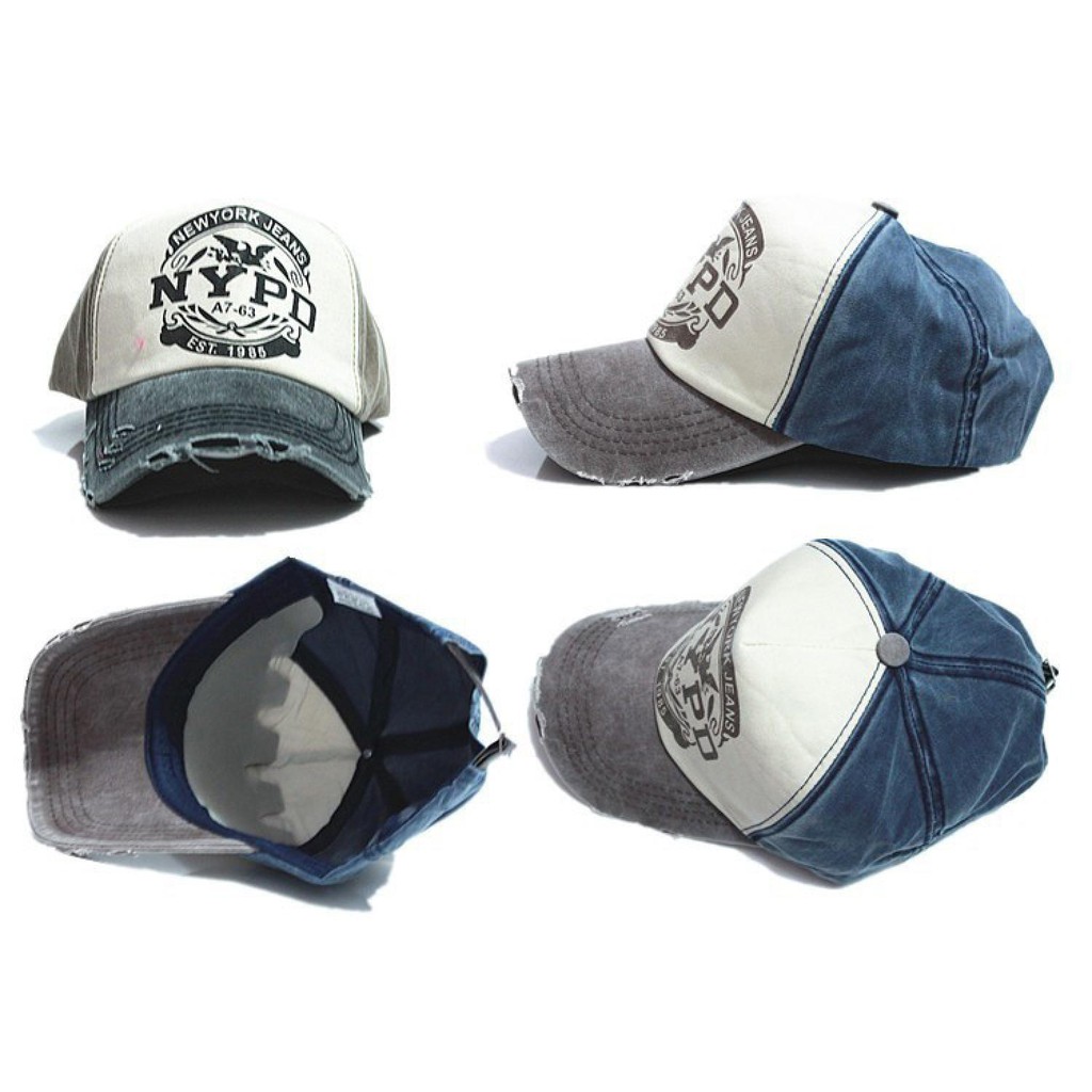 FLB Topi Baseball Snapback NYPD Sport Fashion - S8R [Biru]