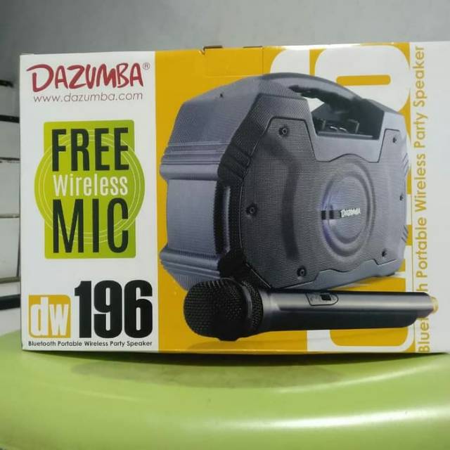Dazumba DW196 Bluetooth Portable Speaker Free Wireless Mic