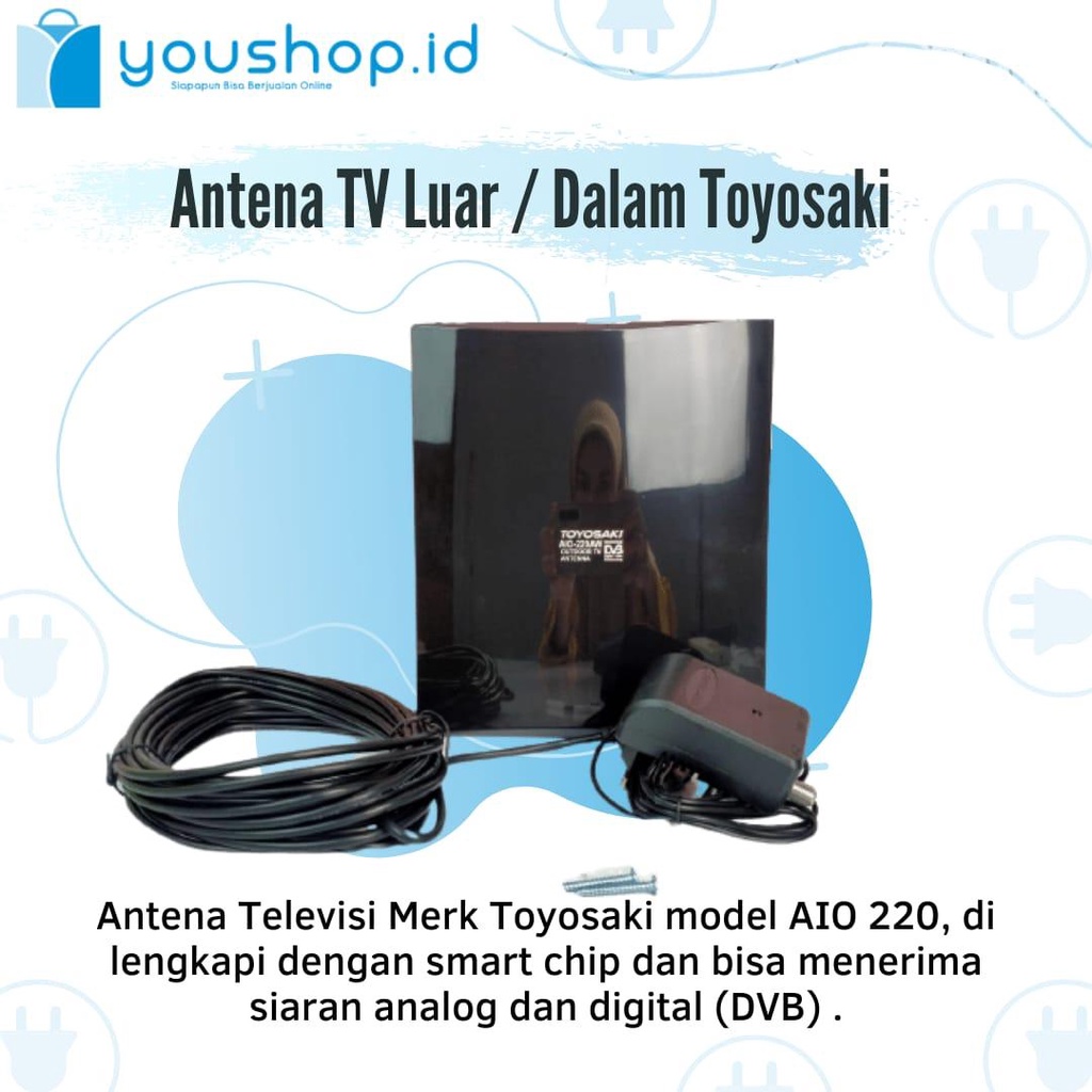PROMO - Antena TV Luar / Dalam Analog Toyosaki AIO 220 - Antena toyosaki
