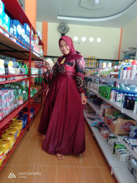 Couple Batik Keluarga Gamis Lonceng Model Jazz Gamis Jazzy Couple Gamis Keluarga