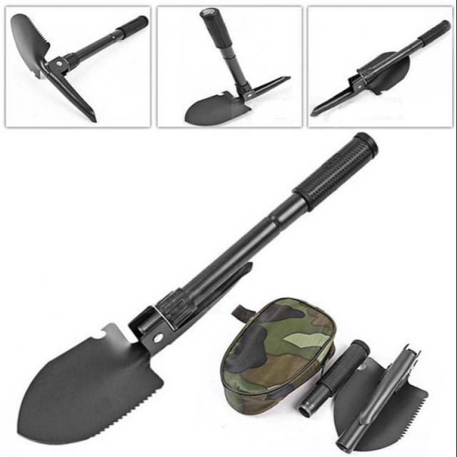 Taffware Pacul Sekop Skop Lipat Militer Portablel Survival Tools