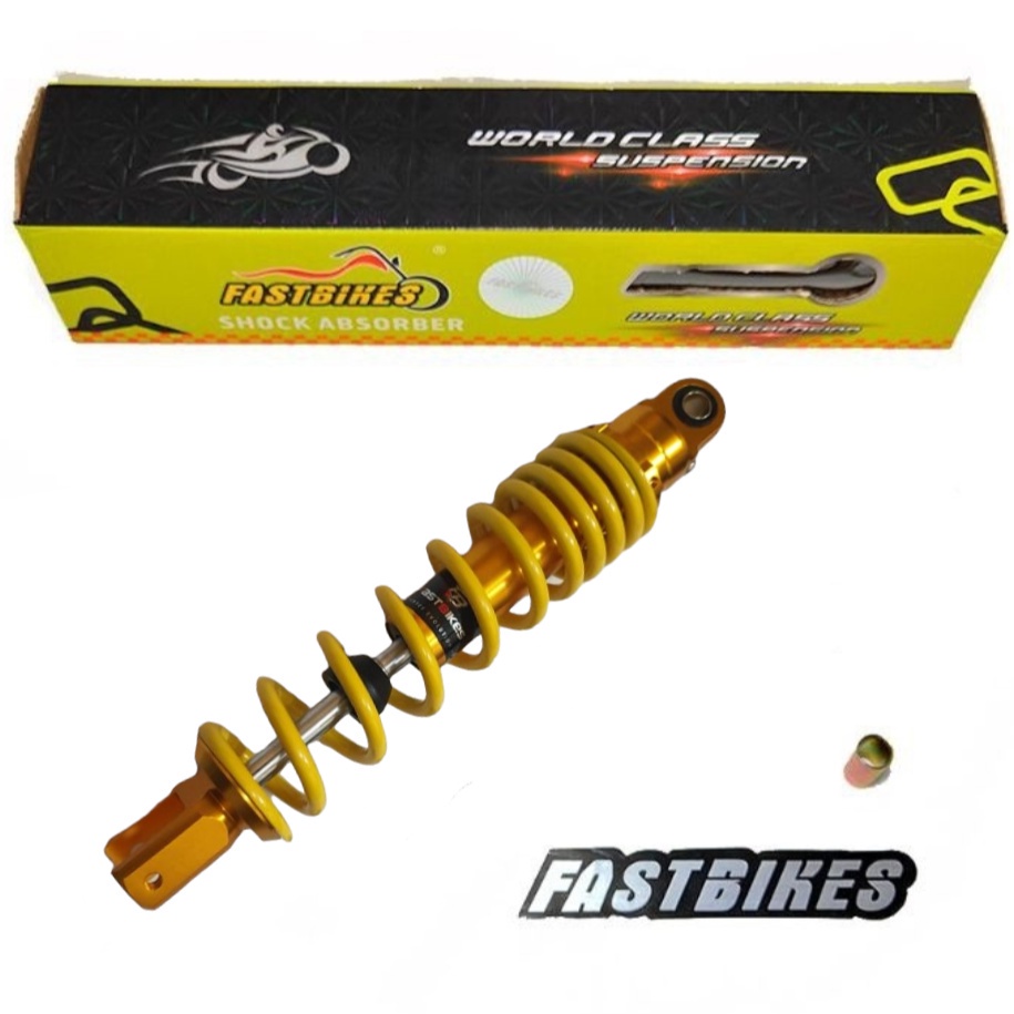 Shock Z Series Full Cnc Fastbikes Beat Vario Mio Fino Scoopy Spacy Ukuran 310mm Dan 330mm Warna Merah Putih Hitam Crome Kuning Biru