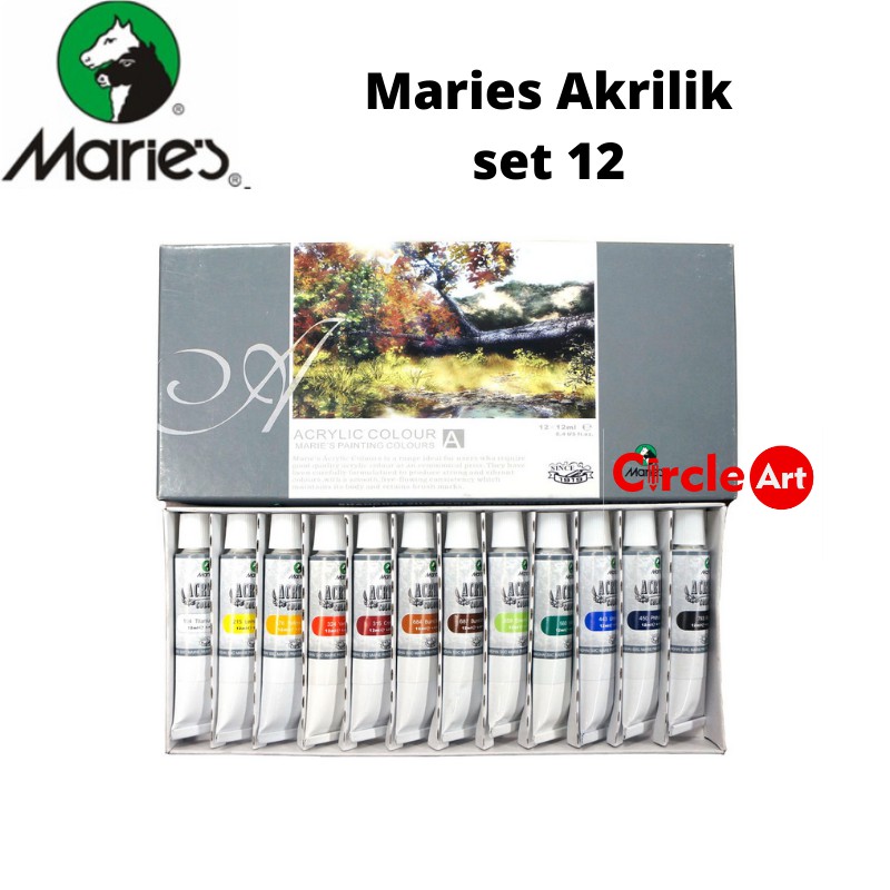 

MARIES ACRYLIC COLOR SET 12x12ml 812B